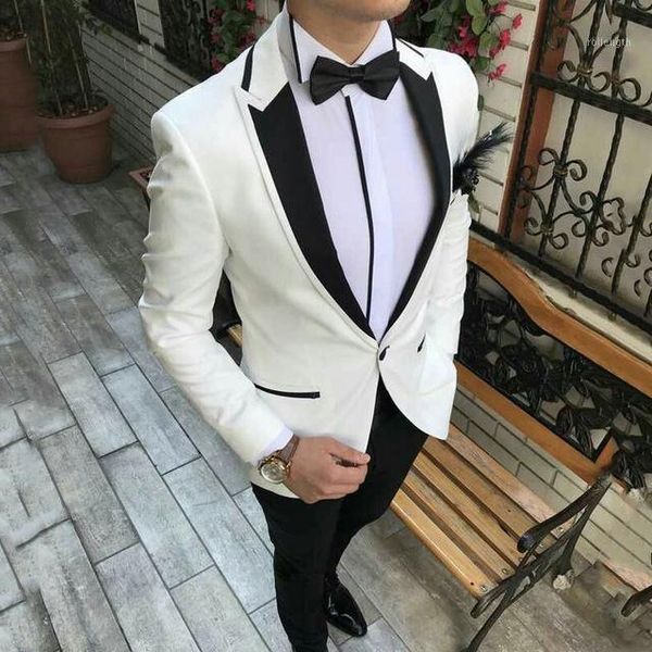 2021 new arrival white suits for mens wedding groom tuxedo trajes de hombre man blazer costume homme terno masculino 2 piece1, White;black
2021 new arrival white suits for mens wedding groom tuxedo trajes de hombre man blazer costume homme terno masculino 2 piece1, White;black