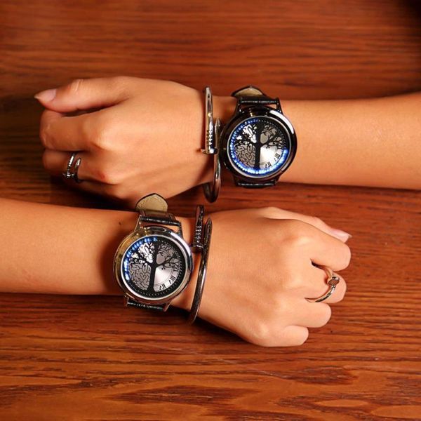 creative concept personality brand intelligent round real belt simple waterproof led fashion men's and women's lovers wa
creative concept personality brand intelligent round real belt simple waterproof led fashion men's and women's lovers wa