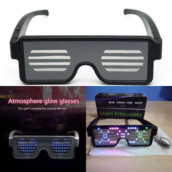charging led lighting eyeglasses usb 4 colors 10 patterns for halloween bar ktv luminous glasses 2021new
charging led lighting eyeglasses usb 4 colors 10 patterns for halloween bar ktv luminous glasses 2021new