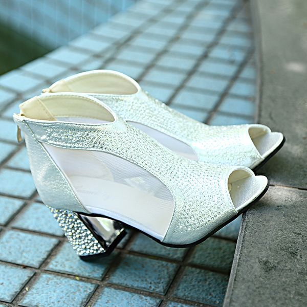 peep toe gladiator sandals women bling high heels diamond summer square heel feminina shoes wedding shoes mesh sandalia mujer 0928, Black
peep toe gladiator sandals women bling high heels diamond summer square heel feminina shoes wedding shoes mesh sandalia mujer 0928, Black