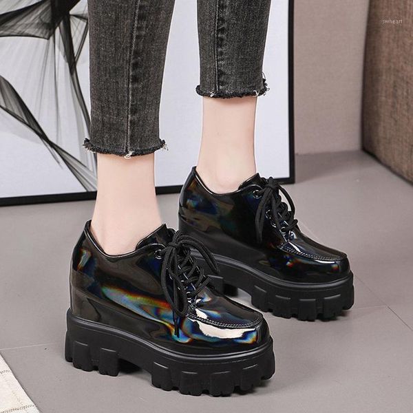 boots autumn winter patent leather ankle women lace up chunky platform woman thick sole height increasing shoes1, Black
boots autumn winter patent leather ankle women lace up chunky platform woman thick sole height increasing shoes1, Black