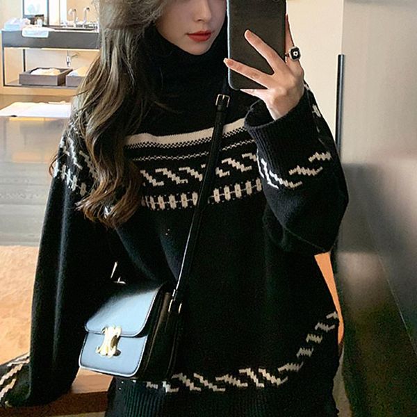 women's sweaters alien kitty 2021 elegant women pullovers knitted turtleneck sweater chic thick warm long sleeve female casual loose, White;black
women's sweaters alien kitty 2021 elegant women pullovers knitted turtleneck sweater chic thick warm long sleeve female casual loose, White;black