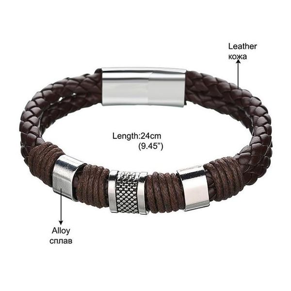 new arrival men pu leather 1pc punk boys unique zinc alloy weave knit brown bracel qyloeh
new arrival men pu leather 1pc punk boys unique zinc alloy weave knit brown bracel qyloeh
