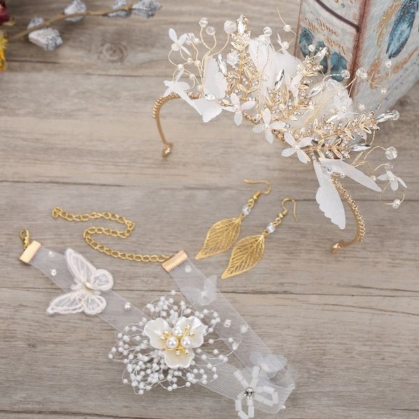 mnew crown headdress feather handmade hair brides' ornament korean wedding dress accessories set m, Silver
mnew crown headdress feather handmade hair brides' ornament korean wedding dress accessories set m, Silver