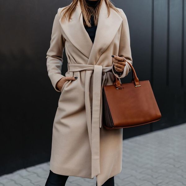 bandage belt long trench coat women autumn blends coat solid quality streetwear ladies casual slim tunic outerwears dust, Black
bandage belt long trench coat women autumn blends coat solid quality streetwear ladies casual slim tunic outerwears dust, Black