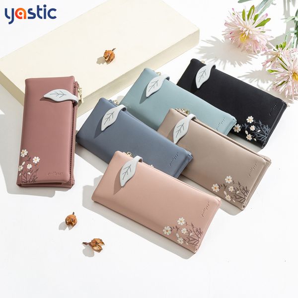 fashion women long wallet leaf pattern hasp ladies soft pu leather multifunction female zipper coin purse
fashion women long wallet leaf pattern hasp ladies soft pu leather multifunction female zipper coin purse