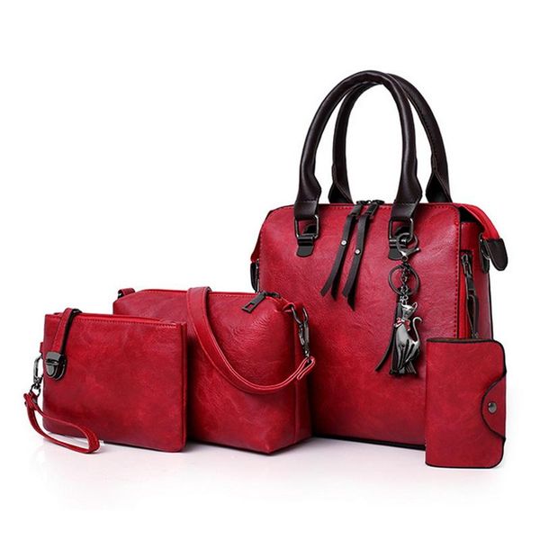 luxury pu leather women handbag and purse, famous brands, handle bag, female shoulder bag, composite bag 4 pcs
luxury pu leather women handbag and purse, famous brands, handle bag, female shoulder bag, composite bag 4 pcs