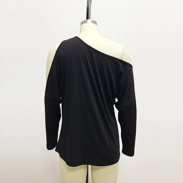 one shoulder womens t shirt cotton women t shirt long sleeve poleras mujer tee femme tshirts sj3675x, White
one shoulder womens t shirt cotton women t shirt long sleeve poleras mujer tee femme tshirts sj3675x, White