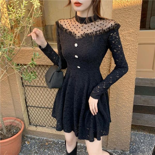 2021 sweet elegant fairy spring lace patchwork party mini slim french japanese kawaii korean women new gskp, Black;gray
2021 sweet elegant fairy spring lace patchwork party mini slim french japanese kawaii korean women new gskp, Black;gray