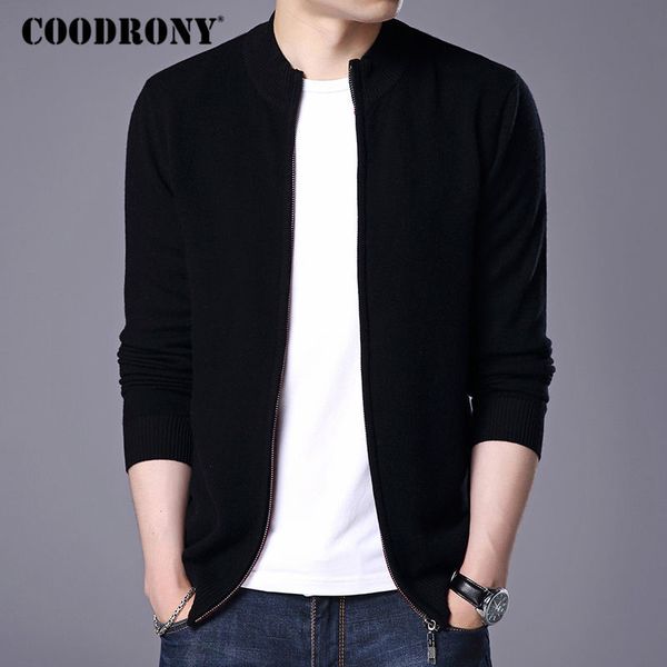 coodrony turtleneck cardigan men new winter thick warm sweatercoat mens merino wool cardigans zipper cashmere sweaters 7319, White;black
coodrony turtleneck cardigan men new winter thick warm sweatercoat mens merino wool cardigans zipper cashmere sweaters 7319, White;black