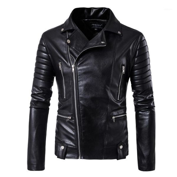 2019 new fashion motorcycle leather jacket pu winter jacket men large size lapel diagonal zip coat m-5xl1, Black
2019 new fashion motorcycle leather jacket pu winter jacket men large size lapel diagonal zip coat m-5xl1, Black