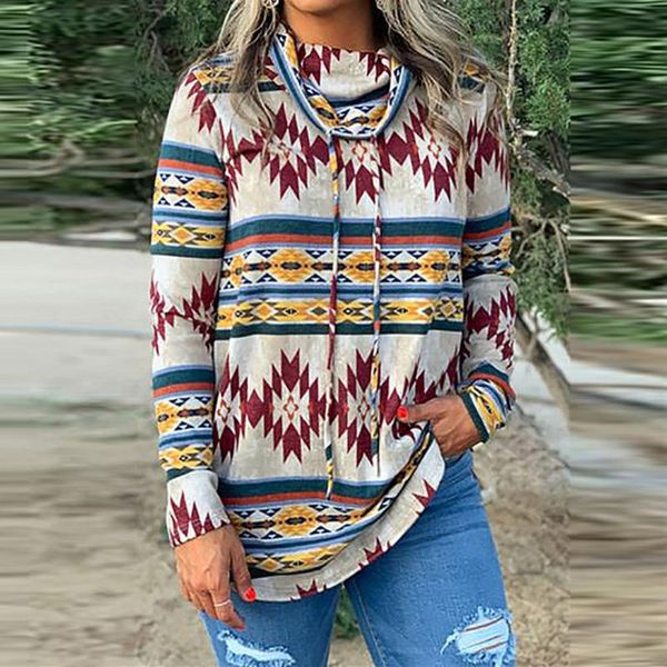 fashion vintage print blouse shirt loose turtleneck casual autumn winter ladies female women long sleeve blusa pullover, White
fashion vintage print blouse shirt loose turtleneck casual autumn winter ladies female women long sleeve blusa pullover, White