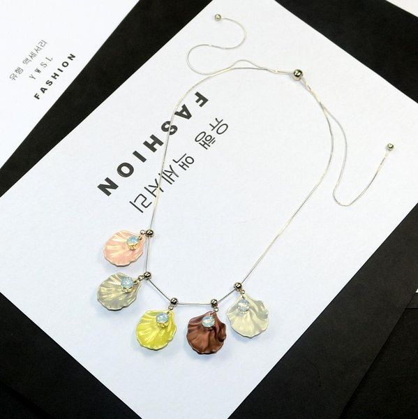pendant necklaces woman necklace colorful simulated shell rhinestone long snake chain fashion sweater accessories jewelry, Silver
pendant necklaces woman necklace colorful simulated shell rhinestone long snake chain fashion sweater accessories jewelry, Silver