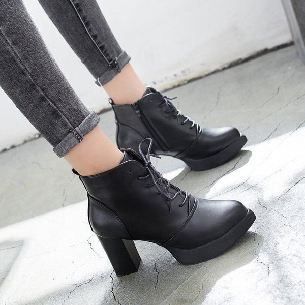 pointy boot winter boots lady shoes luxury designer lace up booties woman 2020 high heels boots-women pointe fashion rubber, Black
pointy boot winter boots lady shoes luxury designer lace up booties woman 2020 high heels boots-women pointe fashion rubber, Black