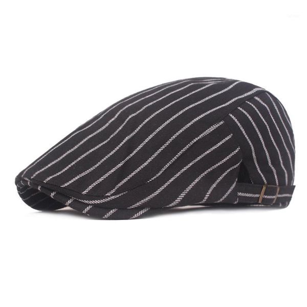 men's striped beret british wild forward hat middle-aged and elderly casual sun hat1, Blue;gray
men's striped beret british wild forward hat middle-aged and elderly casual sun hat1, Blue;gray