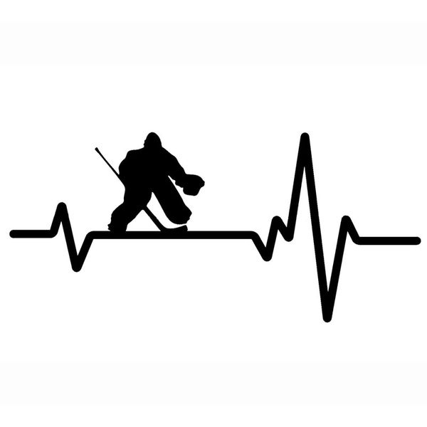 16.2cm*7.5cm fun hockey goalie pads puck heartbeat line vinyl black/silver car sticker c22-1166
16.2cm*7.5cm fun hockey goalie pads puck heartbeat line vinyl black/silver car sticker c22-1166