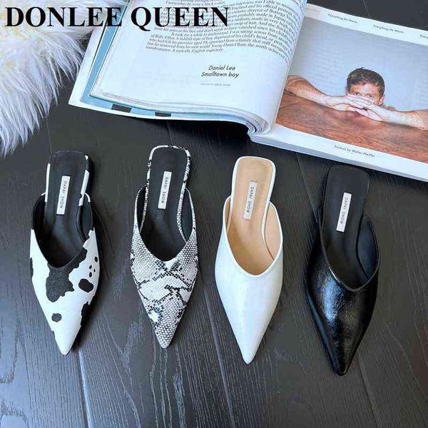 slippers brand designer women slippers fashion snake pattern mule flat pointed toe casual shoes slide female flip flops sandal mujer 220307, Black
slippers brand designer women slippers fashion snake pattern mule flat pointed toe casual shoes slide female flip flops sandal mujer 220307, Black