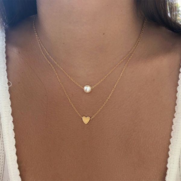 new trendy dainty tiny charming mood gold silver plated simple fashion love pearl heart spring summer multi-layered lady necklace for woman
new trendy dainty tiny charming mood gold silver plated simple fashion love pearl heart spring summer multi-layered lady necklace for woman