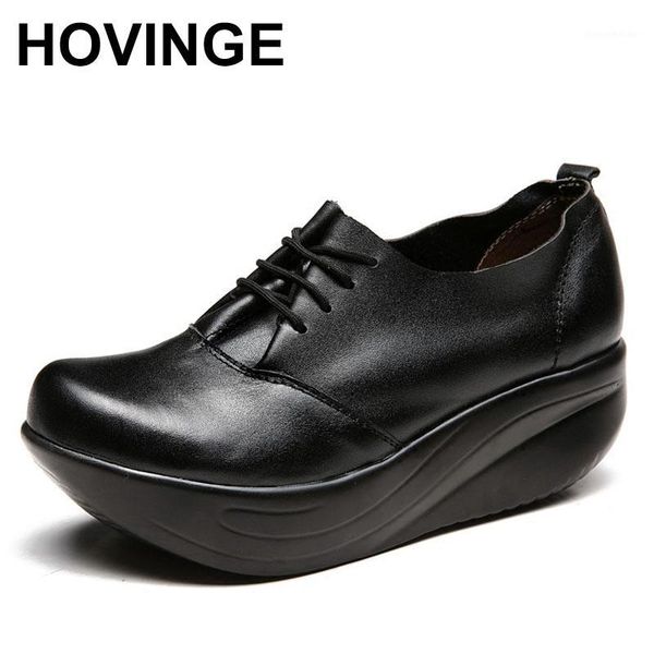 dress shoes hovinge women genuine leather platform wedge black lady casual lace up swing high heel big size 34-431
dress shoes hovinge women genuine leather platform wedge black lady casual lace up swing high heel big size 34-431
