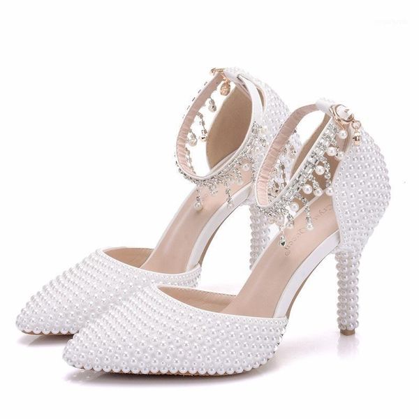 dress shoes spring autumn women pumps wedding pearl buckle strap pointed toe thin heels 9.5cm high female summer shoe1, Black
dress shoes spring autumn women pumps wedding pearl buckle strap pointed toe thin heels 9.5cm high female summer shoe1, Black