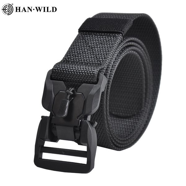 han wild genuine tactical belt hard abs quick release magnetic buckle military belt soft real nylon sports waist support 135cm, Black;gray
han wild genuine tactical belt hard abs quick release magnetic buckle military belt soft real nylon sports waist support 135cm, Black;gray