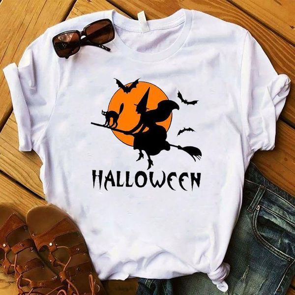 women lady t shirt halloween witch bird printed tshirt ladies short sleeve tee shirt women female clothes graphic t-shirt, White
women lady t shirt halloween witch bird printed tshirt ladies short sleeve tee shirt women female clothes graphic t-shirt, White