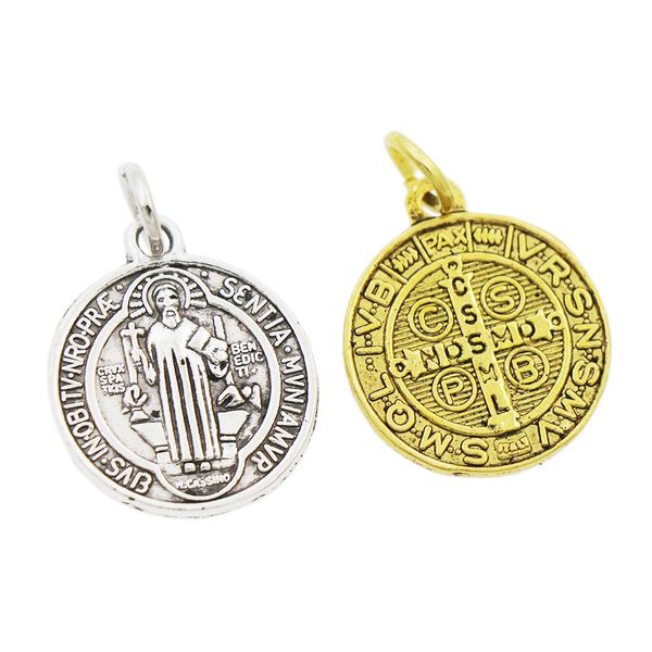 alloy medalla de san benito cross charms loose beads 20x17mm antique silver/gold colgante católico pendants t1649 20pcs/lot, Black
alloy medalla de san benito cross charms loose beads 20x17mm antique silver/gold colgante católico pendants t1649 20pcs/lot, Black