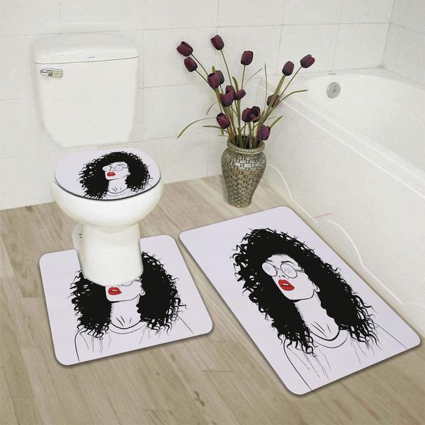 3 pieces of sketch beauty bathroom set non-slip absorbent floor mat toilet cover carpet mat 3d printed bathroom mat
3 pieces of sketch beauty bathroom set non-slip absorbent floor mat toilet cover carpet mat 3d printed bathroom mat