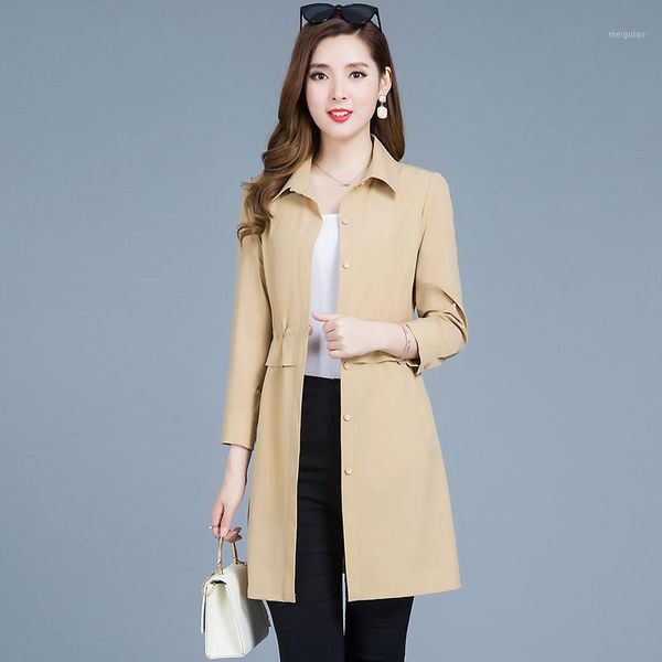 spring new casual large size l-4xl trench coats women's clothing temperament single breasted medium and long section trench1, Tan;black
spring new casual large size l-4xl trench coats women's clothing temperament single breasted medium and long section trench1, Tan;black