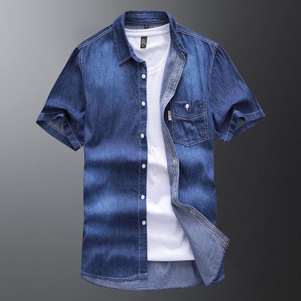 men's casual shirts camisa male denim short sleeve men shirt brand clothing slim fit social striped masculina chemise homme, White;black
men's casual shirts camisa male denim short sleeve men shirt brand clothing slim fit social striped masculina chemise homme, White;black