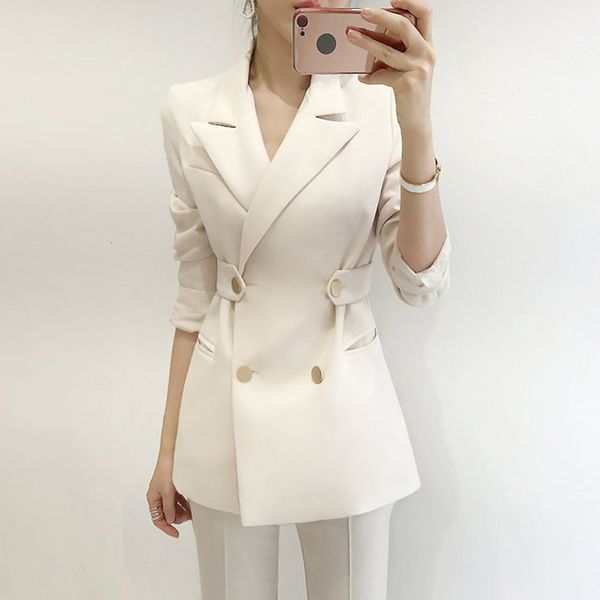 2021 office lady blazer spring autumn new korean fashion simple double breasted slim lapel long sleeve 6ktw, White;black
2021 office lady blazer spring autumn new korean fashion simple double breasted slim lapel long sleeve 6ktw, White;black
