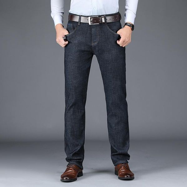 browon 2020 autumn winter mens jeans thick smart causal full length denim trousers male solid color straight mens loose jeans, Blue
browon 2020 autumn winter mens jeans thick smart causal full length denim trousers male solid color straight mens loose jeans, Blue