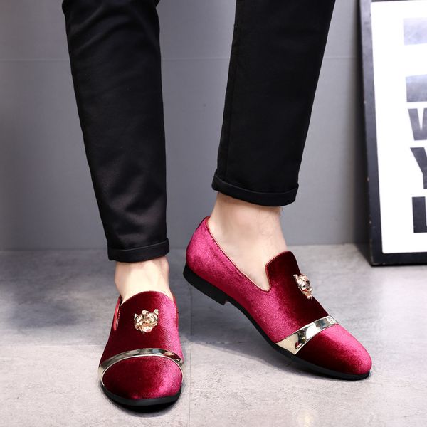 european style wedding gentleman classic business matte leather for men tiger gold buckle casual shoes, Red;white
european style wedding gentleman classic business matte leather for men tiger gold buckle casual shoes, Red;white