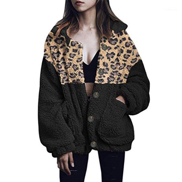 2019 autumn winter warm clothing female jacket plush coat leopard faux fur jacket plus size s-3xl women's1, Black
2019 autumn winter warm clothing female jacket plush coat leopard faux fur jacket plus size s-3xl women's1, Black