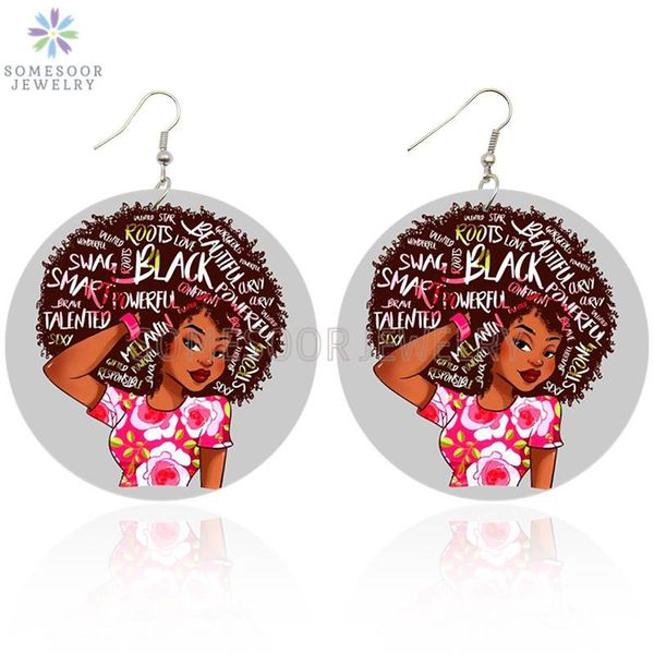 somesoor black roots afro natural hair curly girl wooden drop earrings powerful sayings printed loops dangle for women gifts, Silver
somesoor black roots afro natural hair curly girl wooden drop earrings powerful sayings printed loops dangle for women gifts, Silver