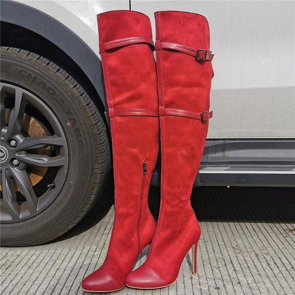 txcnmb new arrival thigh high boots women red colors autumn winter thin high heels party dress shoes woman long boots, Black
txcnmb new arrival thigh high boots women red colors autumn winter thin high heels party dress shoes woman long boots, Black