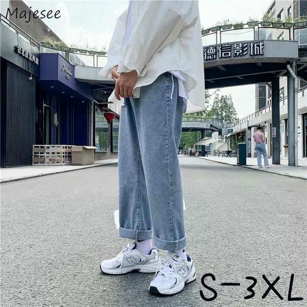 men's jeans denim men large size s-3xl button full length japanese style retro baggy straight male trousers chic ins all-match, Blue
men's jeans denim men large size s-3xl button full length japanese style retro baggy straight male trousers chic ins all-match, Blue