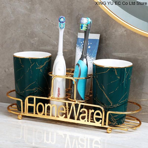 bath accessory set ceramic toothbrush cup combination household mouthwash simple rack metal wrought iron bathroom decoration
bath accessory set ceramic toothbrush cup combination household mouthwash simple rack metal wrought iron bathroom decoration
