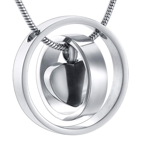lkj9954 circle of heart men women necklace blank/ custom 316l stainless steel cremation jewelry ash urn keepsake, Silver
lkj9954 circle of heart men women necklace blank/ custom 316l stainless steel cremation jewelry ash urn keepsake, Silver