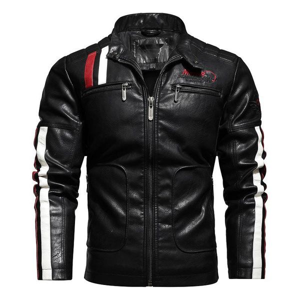 new boutique motorcycle leather jacket men fashion letter embroidery faux leather jacket male coat british style punk, Black
new boutique motorcycle leather jacket men fashion letter embroidery faux leather jacket male coat british style punk, Black