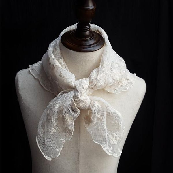 scarves gothic lace flower embroidery lolita princess sweet scarf headband drop, Blue;gray
scarves gothic lace flower embroidery lolita princess sweet scarf headband drop, Blue;gray