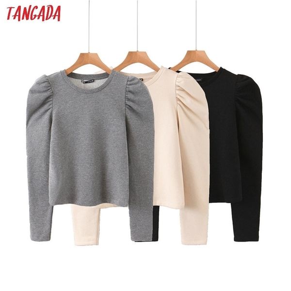 tangada women fashion solid color sweatshirts puff long sleeve o neck loose pullovers female qb68 y200915, Black
tangada women fashion solid color sweatshirts puff long sleeve o neck loose pullovers female qb68 y200915, Black