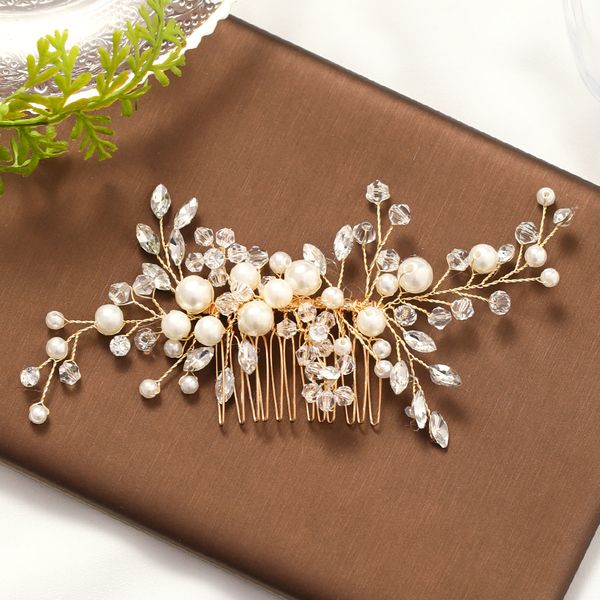 trendy gold pearl crystal tiara wedding hair combs hair accessories for bridal headpiece women wedding hair jewelry accessories, Slivery;golden
trendy gold pearl crystal tiara wedding hair combs hair accessories for bridal headpiece women wedding hair jewelry accessories, Slivery;golden