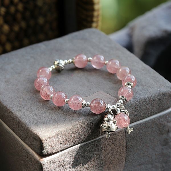 panjia strawberry bracelet crystal sterling silver series strawberry crystal zhaocai cat love lock bracelet 925 sterling silver peach blosso, Golden;silver
panjia strawberry bracelet crystal sterling silver series strawberry crystal zhaocai cat love lock bracelet 925 sterling silver peach blosso, Golden;silver