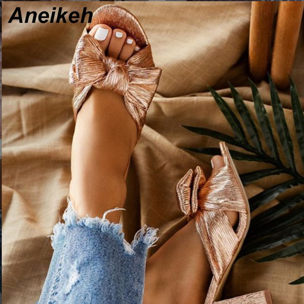 aneikeh 2019 summer fashion sequined cloth women slippers slides round toe square high heel dress slip on mules gold size 35-42 x1020, Black
aneikeh 2019 summer fashion sequined cloth women slippers slides round toe square high heel dress slip on mules gold size 35-42 x1020, Black