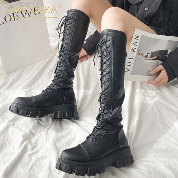 boots lapolaka 2021 design shoes woman female platform lace up punk style street cool ins dropship motorcycle ladies, Black
boots lapolaka 2021 design shoes woman female platform lace up punk style street cool ins dropship motorcycle ladies, Black