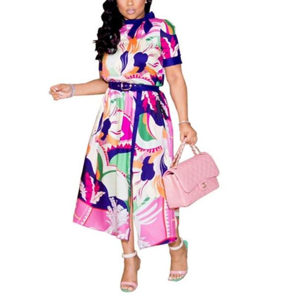 printed short-sleeved dress fashion clothing sizem, Black;pink