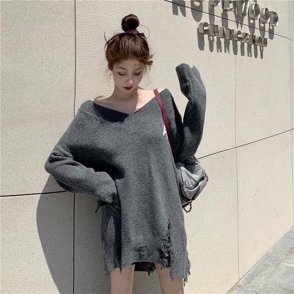 new fashion knitted sweater v-neck sweater irregular loose letter winter women korean, White;black
new fashion knitted sweater v-neck sweater irregular loose letter winter women korean, White;black