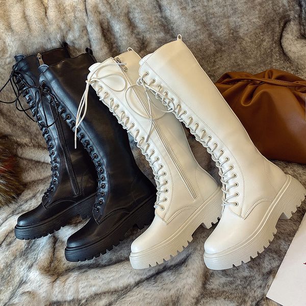 2020 winter knee boots women black gothic shoes warm plush boots square heels leather knee high boots women white combat
2020 winter knee boots women black gothic shoes warm plush boots square heels leather knee high boots women white combat