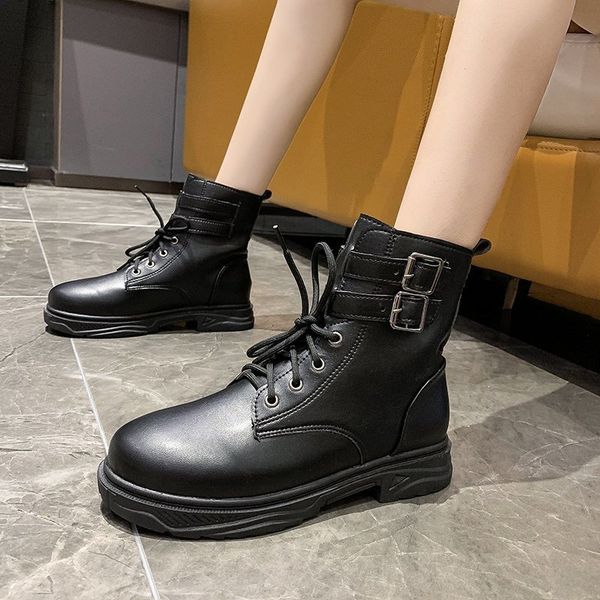 new 2020 buckle winter motorcycle boots women british style ankle boots gothic punk low heel ankle boot women shoes botas mujer, Black
new 2020 buckle winter motorcycle boots women british style ankle boots gothic punk low heel ankle boot women shoes botas mujer, Black